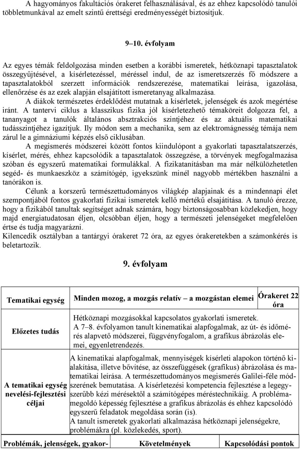 tapasztalatokból szerzett információk rendszerezése, matematikai leírása, igazolása, ellenőrzése és az ezek alapján elsajátított ismeretanyag alkalmazása.