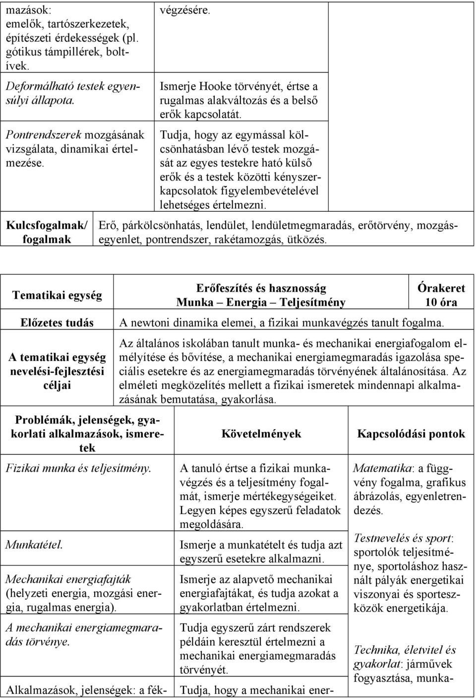 Tudja, hogy az egymással kölcsönhatásban lévő testek mozgását az egyes testekre ható külső erők és a testek közötti kényszerkapcsolatok figyelembevételével lehetséges értelmezni.