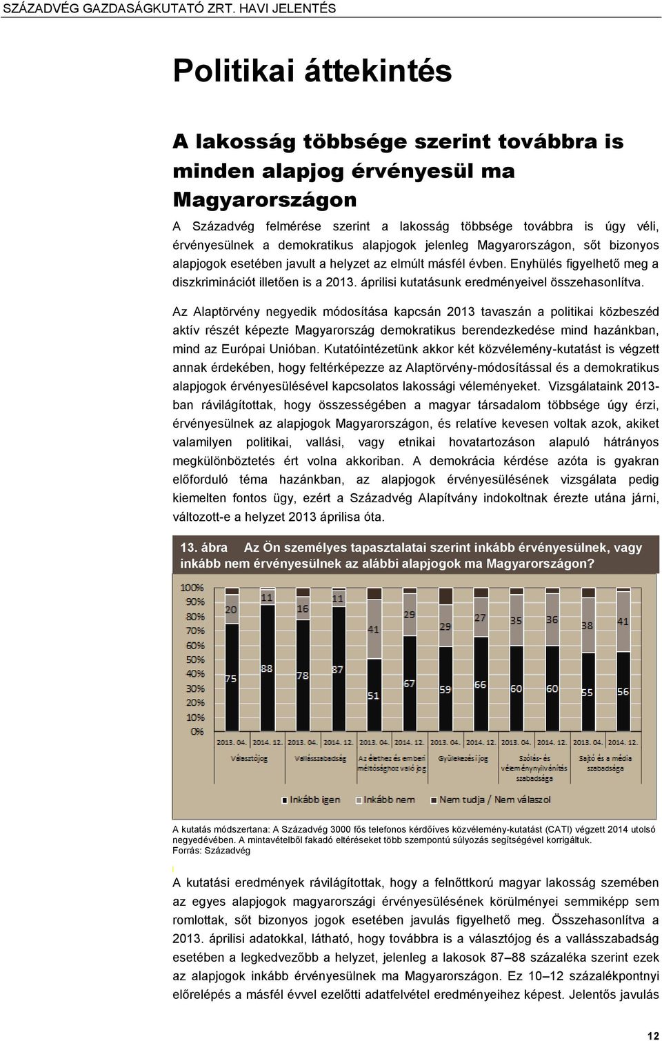 áprilisi kutatásunk eredményeivel összehasonlítva.