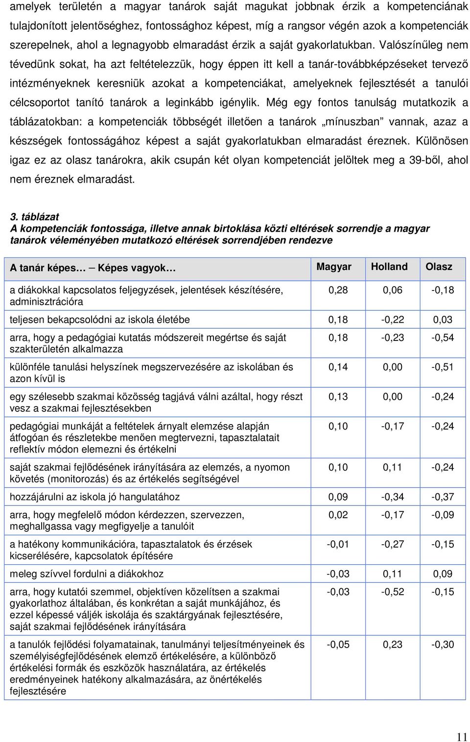 Valószínőleg nem tévedünk sokat, ha azt feltételezzük, hogy éppen itt kell a tanár-továbbképzéseket tervezı intézményeknek keresniük azokat a kompetenciákat, amelyeknek fejlesztését a tanulói