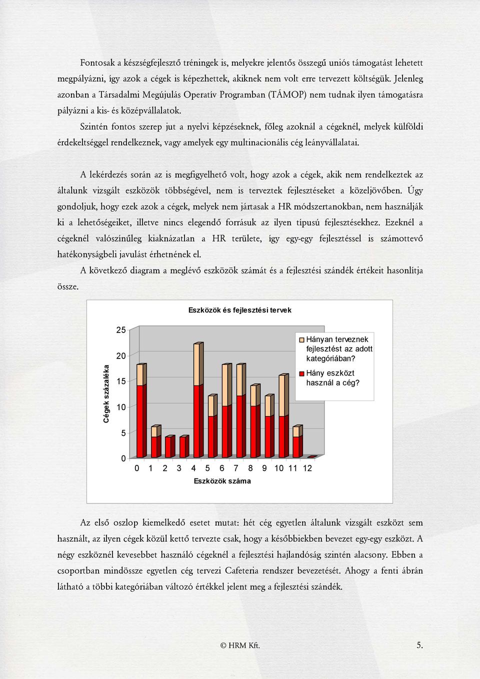 Szintén fontos szerep jut a nyelvi képzéseknek, főleg azoknál a cégeknél, melyek külföldi érdekeltséggel rendelkeznek, vagy amelyek egy multinacionális cég leányvállalatai.