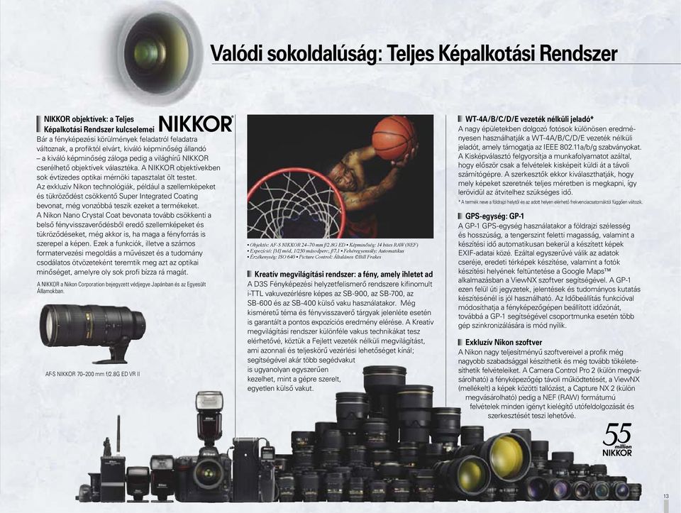 Az exkluzív Nikon technológiák, például a szellemképeket és tükröződést csökkentő Super Integrated Coating bevonat, még vonzóbbá teszik ezeket a termékeket.