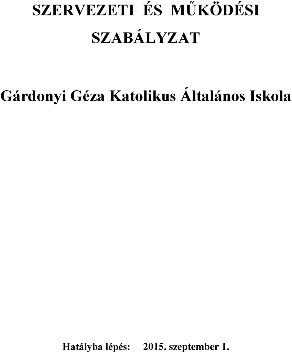 SZABÁLYZAT