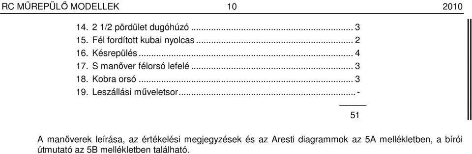 .. 3 18. Kobra orsó... 3 19. Leszállási mőveletsor.