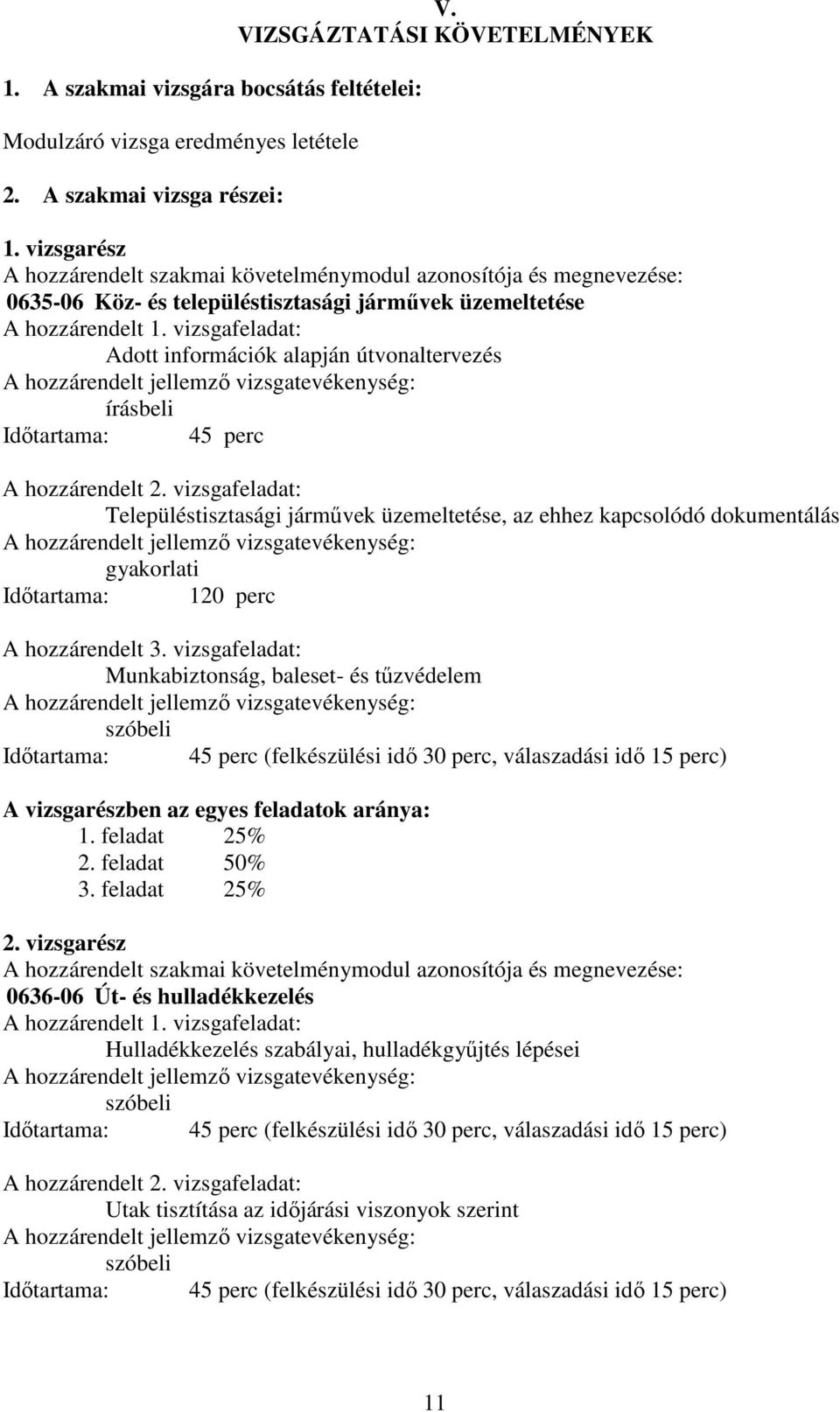 vizsgafeladat: Adott információk alapján útvonaltervezés írásbeli Időtartama: 45 perc A hozzárendelt 2.