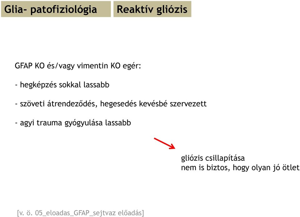 szervezett - agyi trauma gyógyulása lassabb gliózis csillapítása