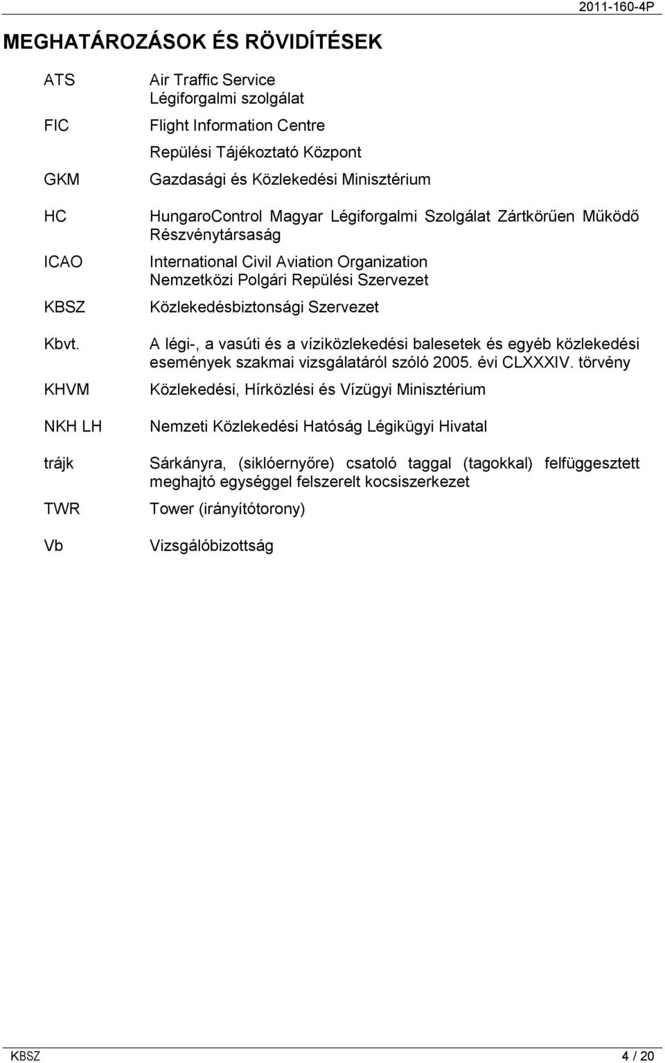 Szolgálat Zártkörűen Működő Részvénytársaság International Civil Aviation Organization Nemzetközi Polgári Repülési Szervezet Közlekedésbiztonsági Szervezet A légi-, a vasúti és a víziközlekedési