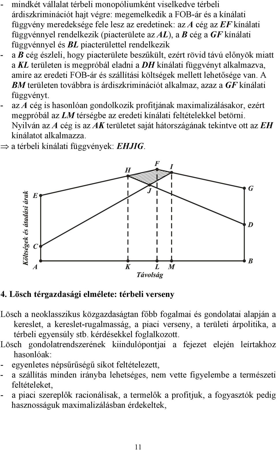 területen is megpróbál eladni a DH kínálati függvényt alkalmazva, amire az eredeti FOB-ár és szállítási költségek mellett lehetősége van.