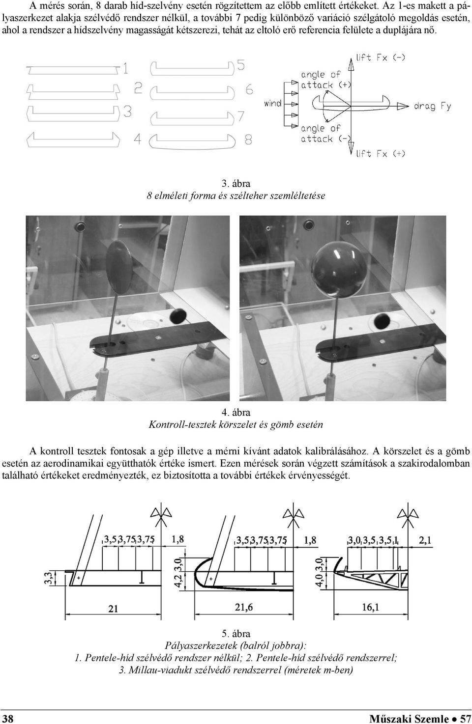 erő referencia felülete a duplájára nő. 3. ábra 8 elméleti forma és szélteher szemléltetése 4.