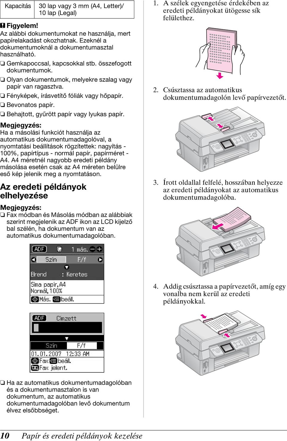 Behajtott, gyűrött papír vagy lyukas papír.