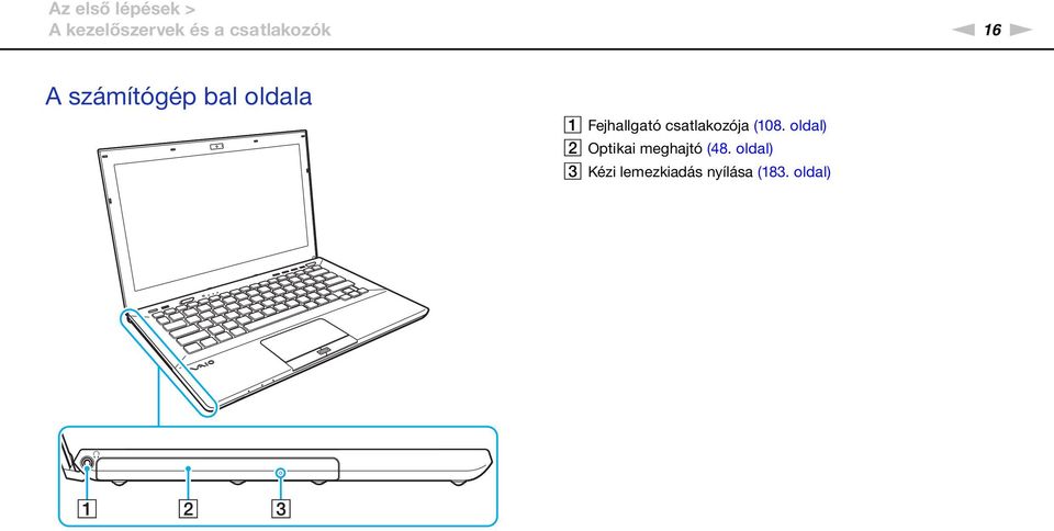 Fejhallgató csatlakozója (108.