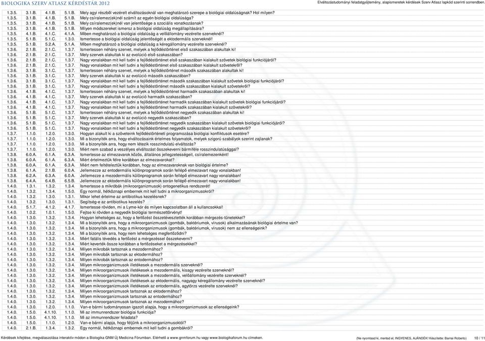 4.1.A. Miben meghatározó a biológiai oldalúság a velőállomány vezérelte szerveknél? 1.3.5. 5.1.B. 5.1.C. 1.3.0. Ismertesse a biológiai oldalúság jelentőségét a ektodermális szerveknél! 1.3.5. 5.1.B. 5.2.