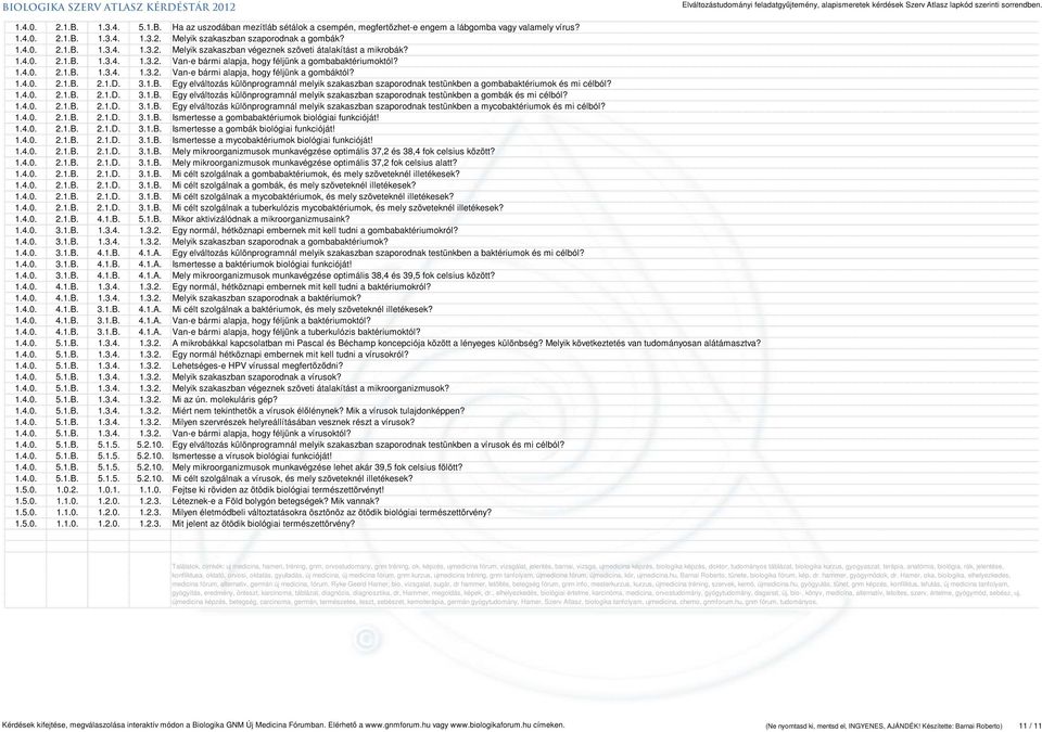 1.4.0. 2.1.B. 2.1.D. 3.1.B. Egy elváltozás különprogramnál melyik szakaszban szaporodnak testünkben a gombák és mi célból? 1.4.0. 2.1.B. 2.1.D. 3.1.B. Egy elváltozás különprogramnál melyik szakaszban szaporodnak testünkben a mycobaktériumok és mi célból?