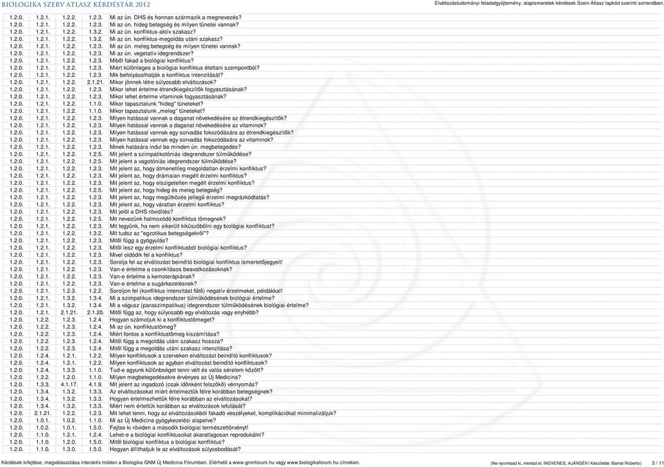 1.2.0. 1.2.1. 1.2.2. 1.2.3. Miből fakad a biológiai konfliktus? 1.2.0. 1.2.1. 1.2.2. 1.2.3. Miért különleges a biológiai konfliktus élettani szempontból? 1.2.0. 1.2.1. 1.2.2. 1.2.3. Mik befolyásolhatják a konfliktus intenzitását?