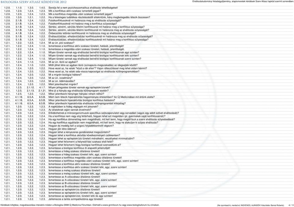 1.2.0. 2.1.B. 1.2.4. 1.2.2. Falatkonfliktusoknál mit határoz meg a konfliktus súlyossága? 1.2.0. 3.1.B. 1.2.4. 1.2.2. Sértési, sérelmi, sérülés félelmi konfliktusnál mit határoz meg a konfliktus súlyossága?