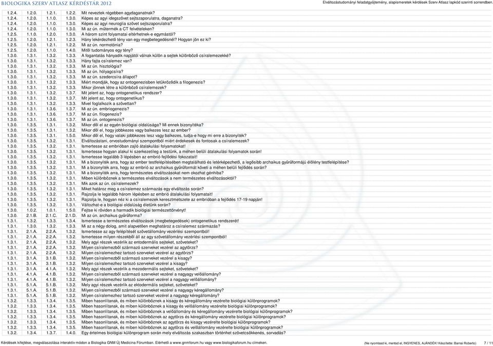 Hogyan jön ez ki? 1.2.5. 1.2.0. 1.2.1. 1.2.2. Mi az ún. normotónia? 1.2.5. 1.2.0. 1.1.0. 1.4.0. Mitől tudományos egy tény? 1.3.