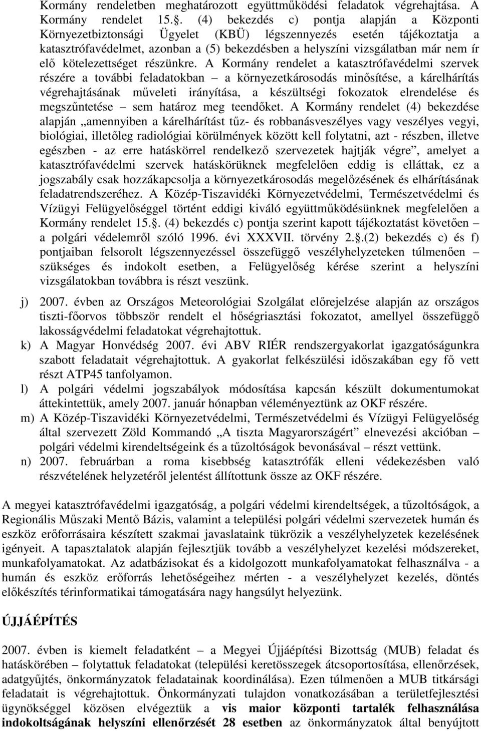 elı kötelezettséget részünkre.