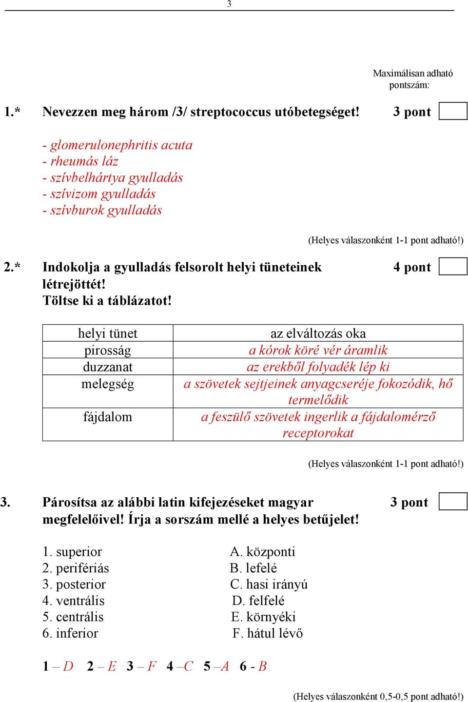 Töltse ki a táblázatot!