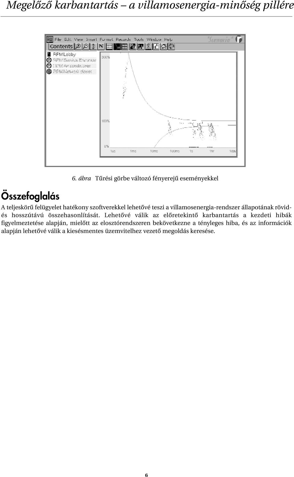 villamosenergia-rendszer állapotának rövidés hosszútávú összehasonlítását.