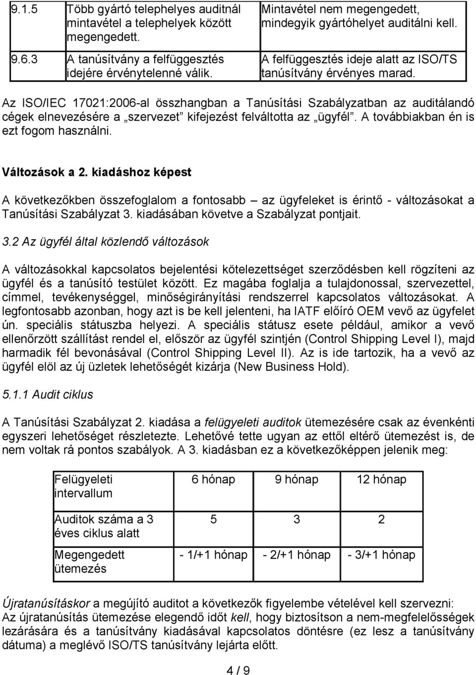 Az ISO/IEC 17021:2006-al összhangban a Tanúsítási Szabályzatban az auditálandó cégek elnevezésére a szervezet kifejezést felváltotta az ügyfél. A továbbiakban én is ezt fogom használni.