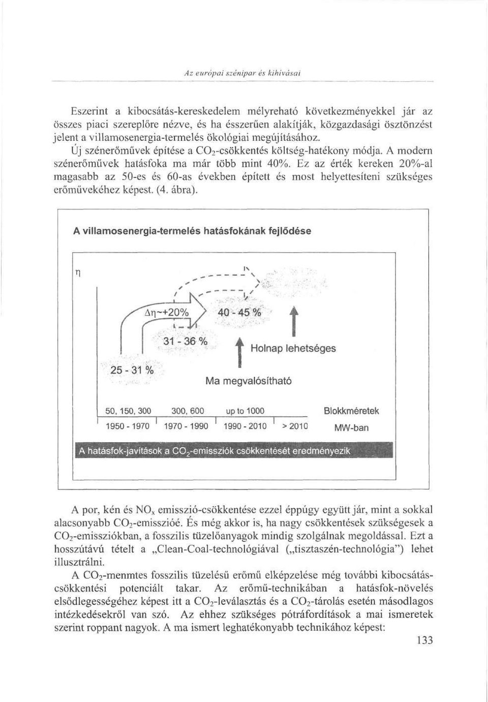 Ez az érték kereken 20%-al magasabb az 50-es és 60-as években épített és most helyettesíteni szükséges erőművekéhez képest. (4. ábra).