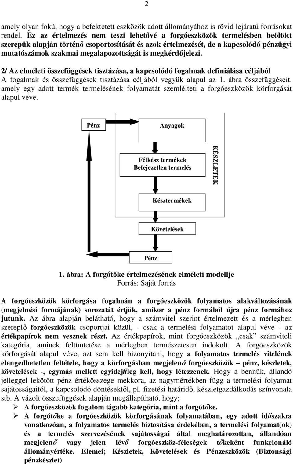 is megkérdőjelezi. 2/ Az elméleti összefüggések tisztázása, a kapcsolódó fogalmak definiálása céljából A fogalmak és összefüggések tisztázása céljából vegyük alapul az 1. ábra összefüggéseit.