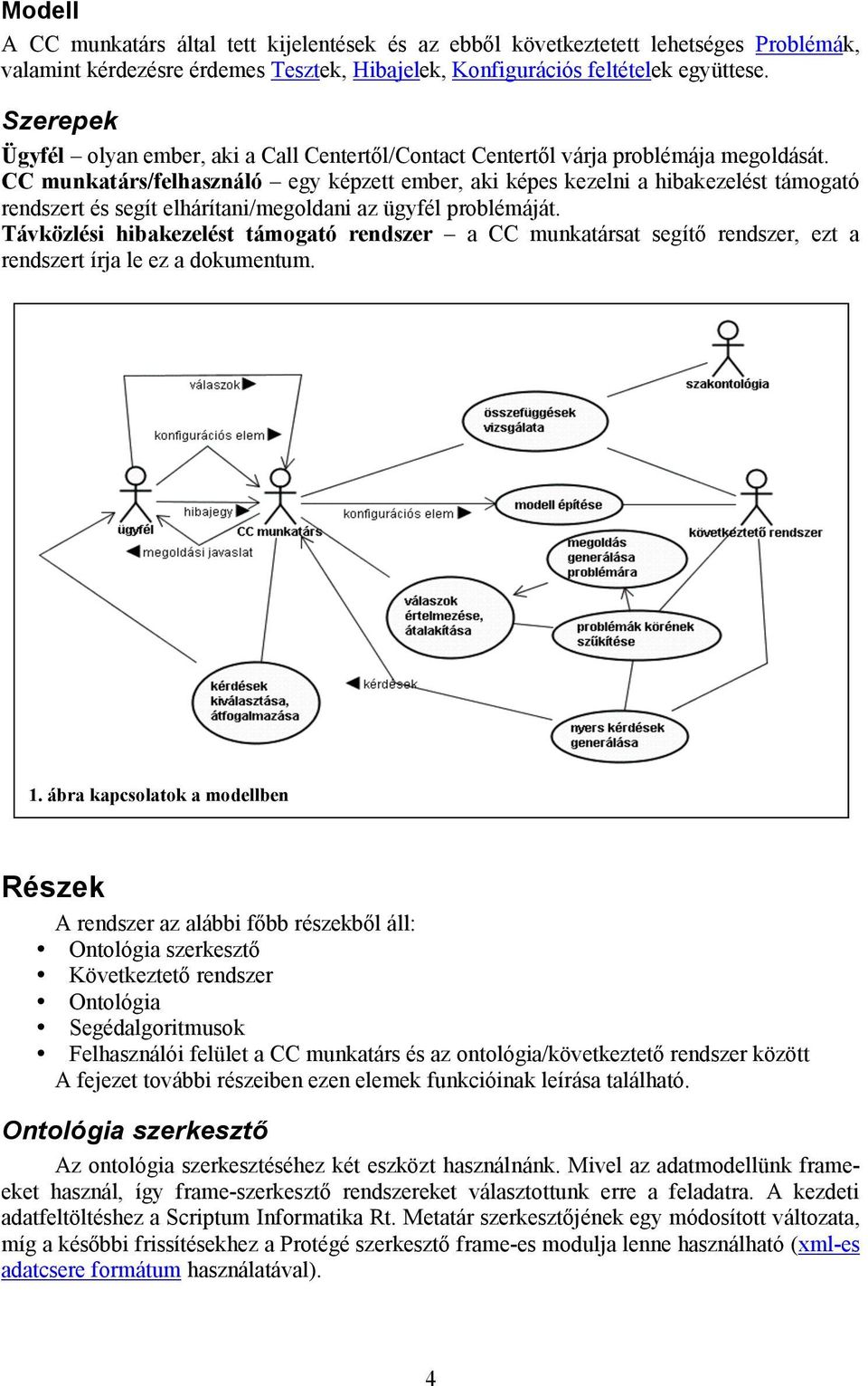 CC munkatárs/felhasználó egy képzett ember, aki képes kezelni a hibakezelést támogató rendszert és segít elhárítani/megoldani az ügyfél problémáját.