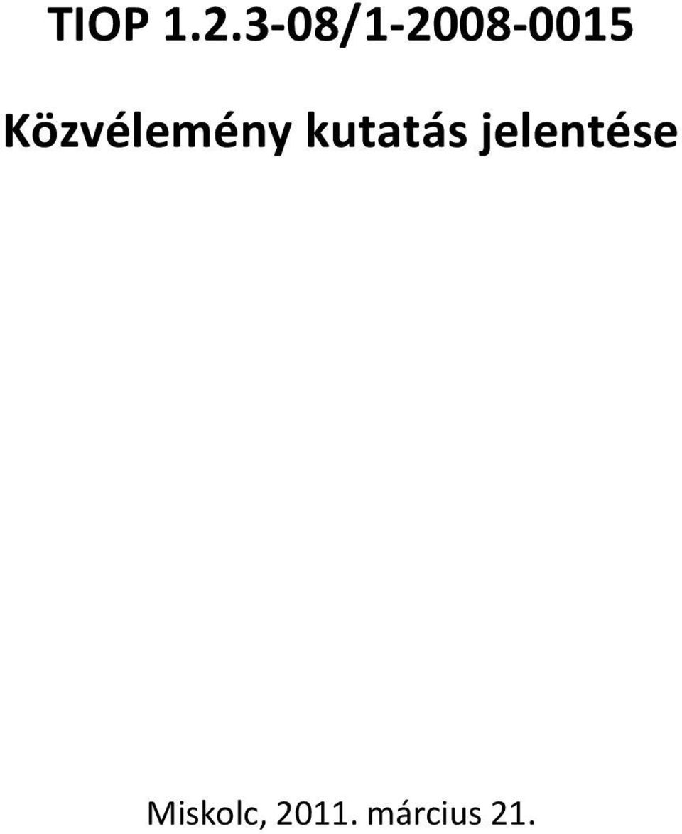 Közvélemény kutatás