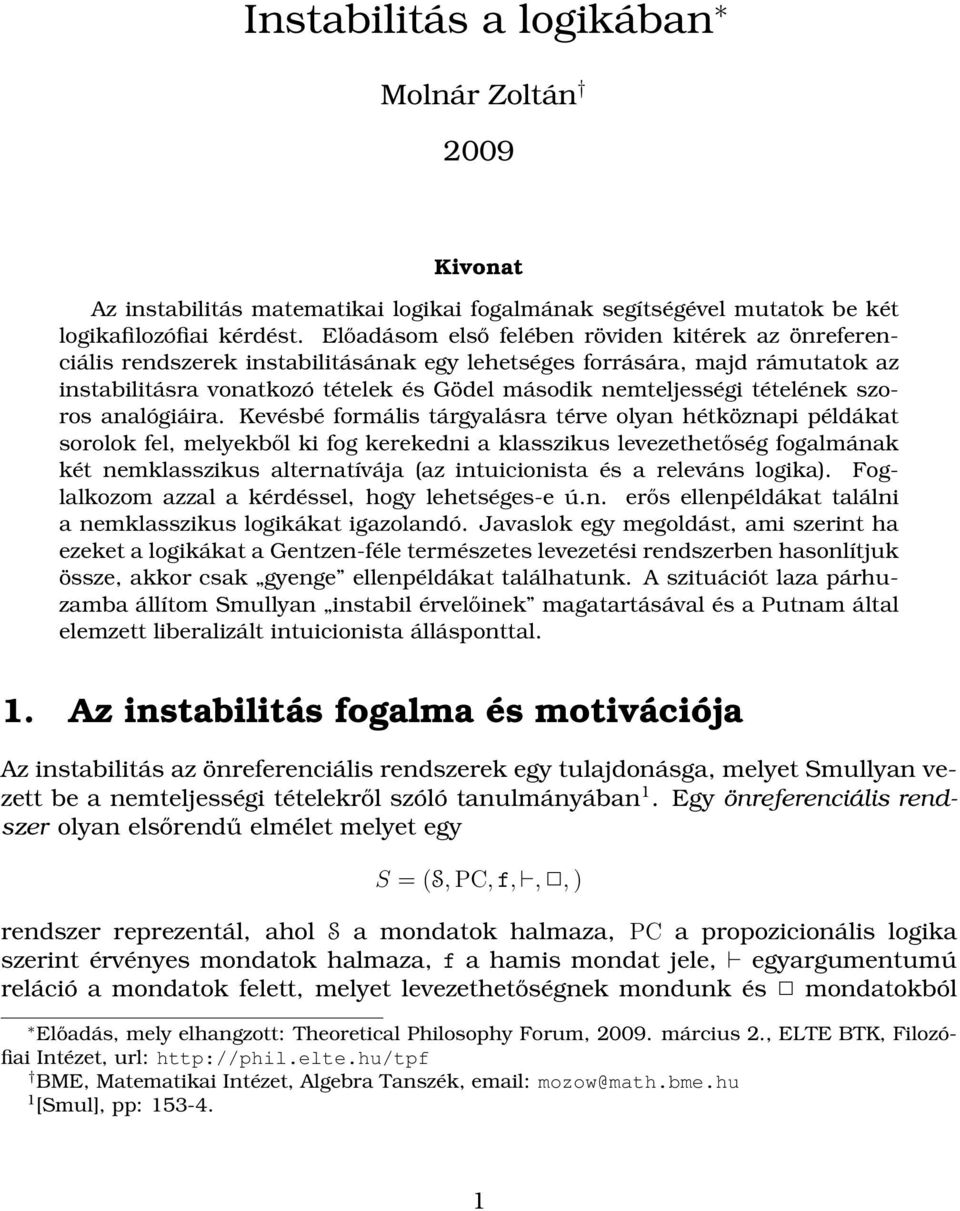 tételének szoros analógiáira.