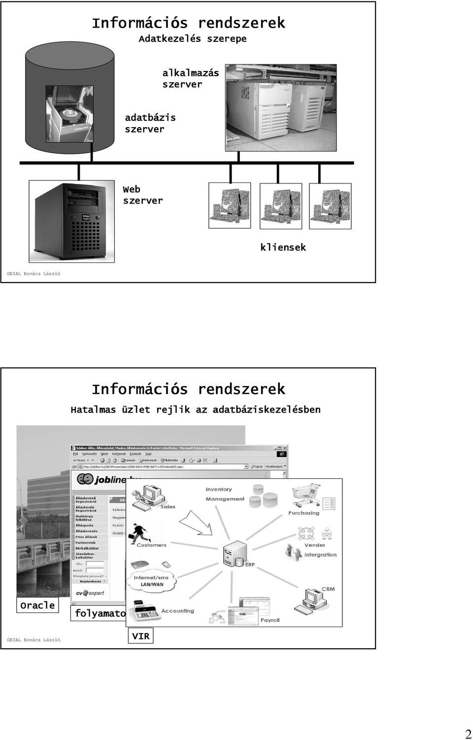 ciós rendszerek Hatalmas üzlet rejlik az adatbáziskezel