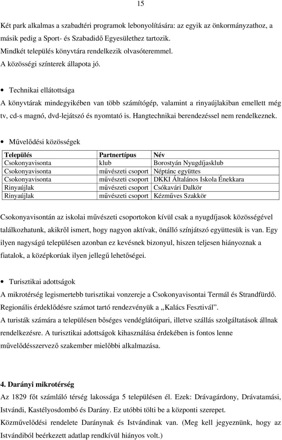 Technikai ellátottsága A könyvtárak mindegyikében van több számítógép, valamint a rinyaújlakiban emellett még tv, cd-s magnó, dvd-lejátszó és nyomtató is. Hangtechnikai berendezéssel nem rendelkeznek.