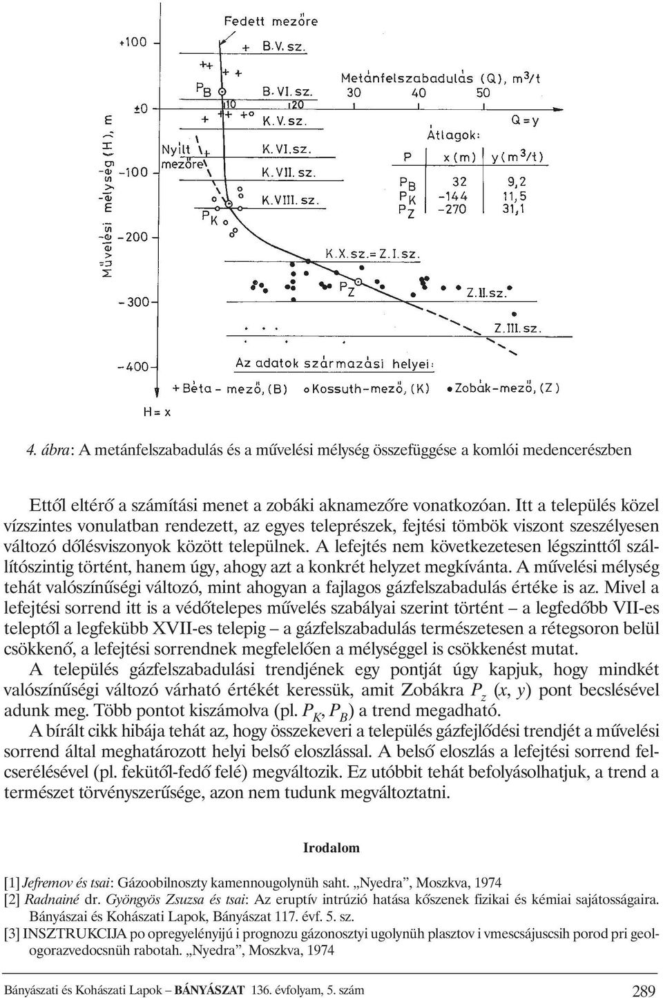 A lefejtés nem következetesen légszinttõl szállítószintig történt, hanem úgy, ahogy azt a konkrét helyzet megkívánta.