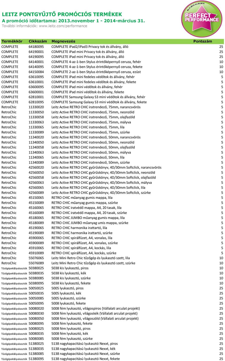 2-az-1-ben Stylus érintőképernyő ceruza, ezüst 10 COMPLETE 63610095 COMPLETE ipad mini fedeles védőtok és állvány, fehér 5 COMPLETE 63610001 COMPLETE ipad mini fedeles védőtok és állvány, fekete 5