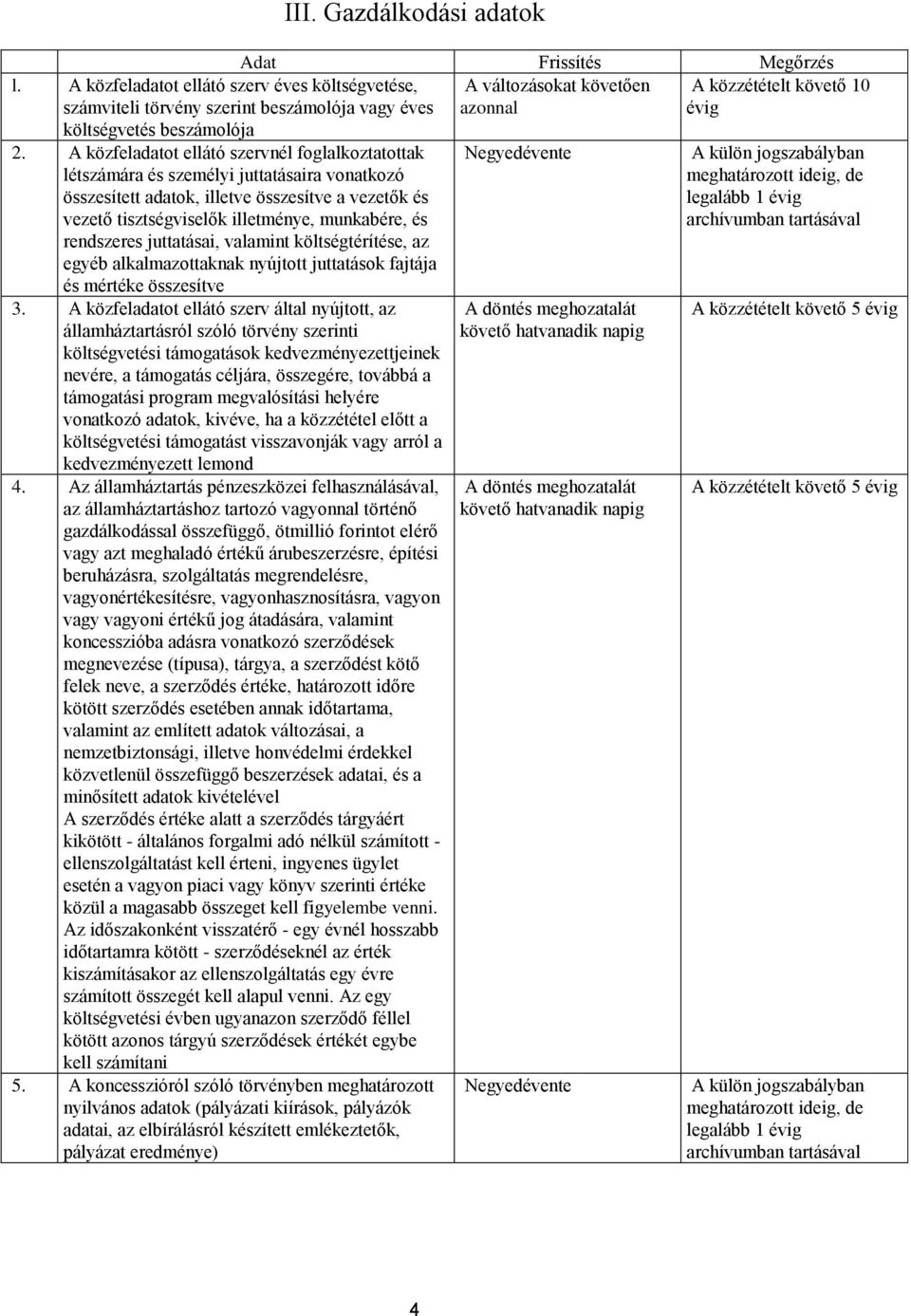 rendszeres juttatásai, valamint költségtérítése, az egyéb alkalmazottaknak nyújtott juttatások fajtája és mértéke összesítve 3.