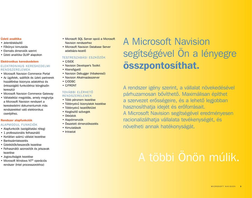 amely megnyitja a Microsoft Navision rendszert a kereskedelmi dokumentumok más rendszerekkel való elektronikus cseréjéhez.