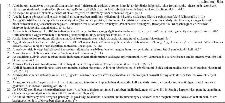 (bizottság kijelölése) kell elkészíteni. A leltárfelvételi íveket hiánytalanul kell kitölteni. (4.4.1., 4.4.2.) 16.