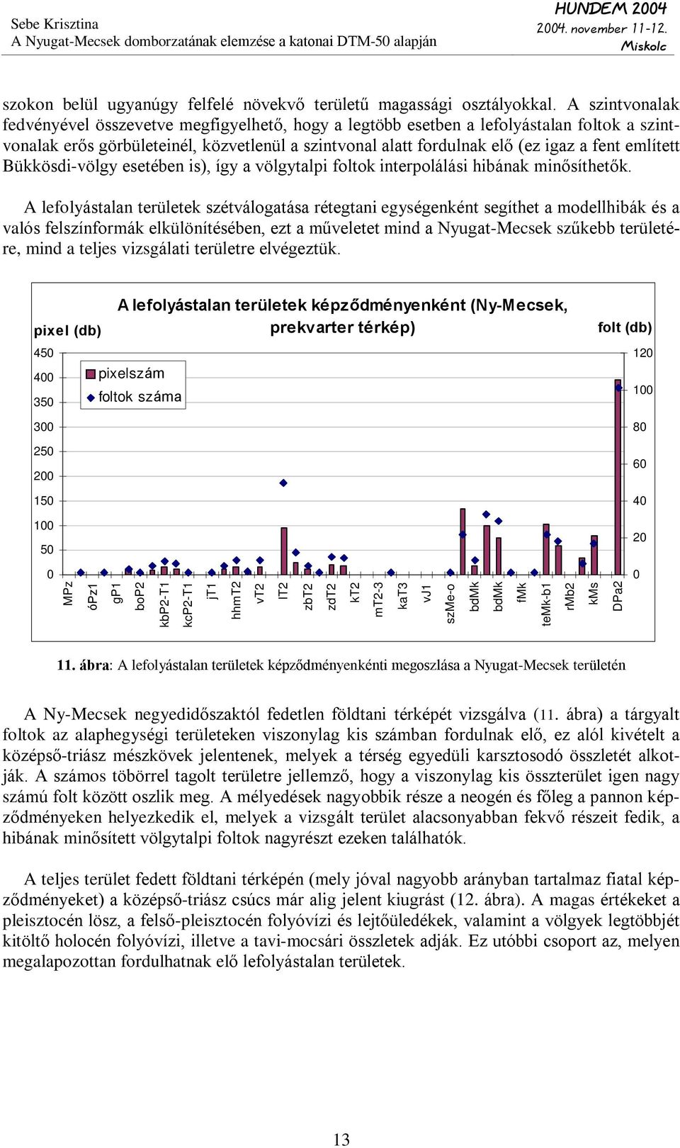 említett Bükkösdi-völgy esetében is), így a völgytalpi foltok interpolálási hibának minõsíthetõk.