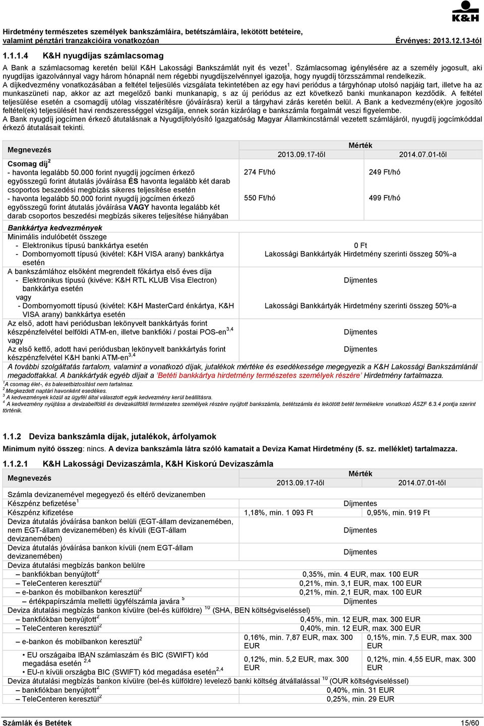 A díjkedvezmény vonatkozásában a feltétel teljesülés vizsgálata tekintetében az egy havi periódus a tárgyhónap utolsó napjáig tart, illetve ha az munkaszüneti nap, akkor az azt megelőző banki