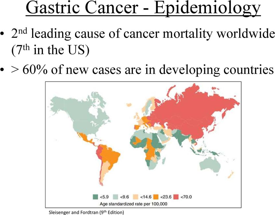 the US) > 60% of new cases are in developing