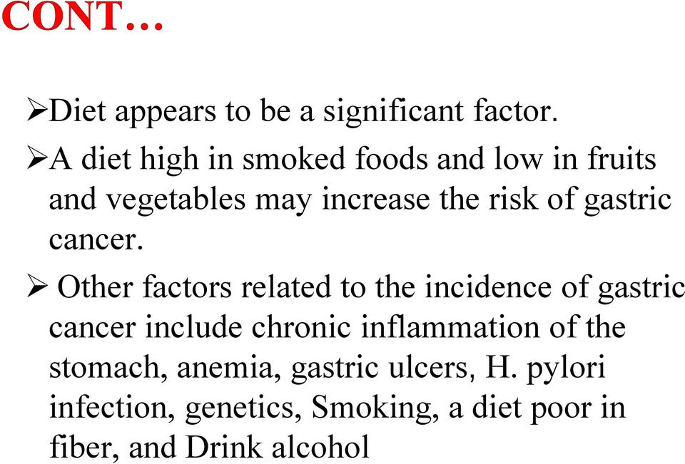 gastric cancer.