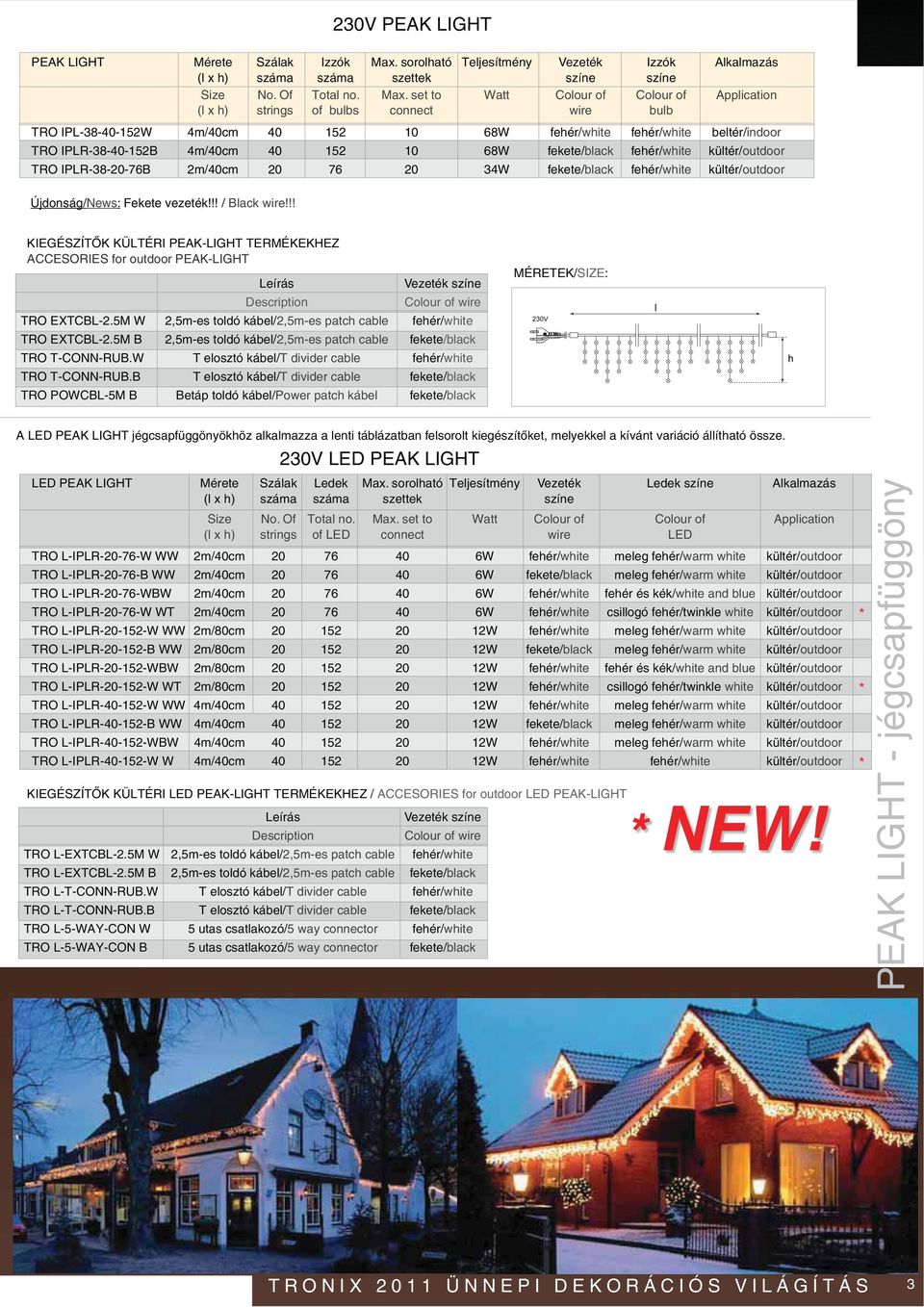 set to Watt Colour of Colour of Application (l x h) strings of bulbs connect wire bulb white fehér/white beltér/indoor black fehér/white kültér/outdoor black fehér/white kültér/outdoor Újdonság/News: