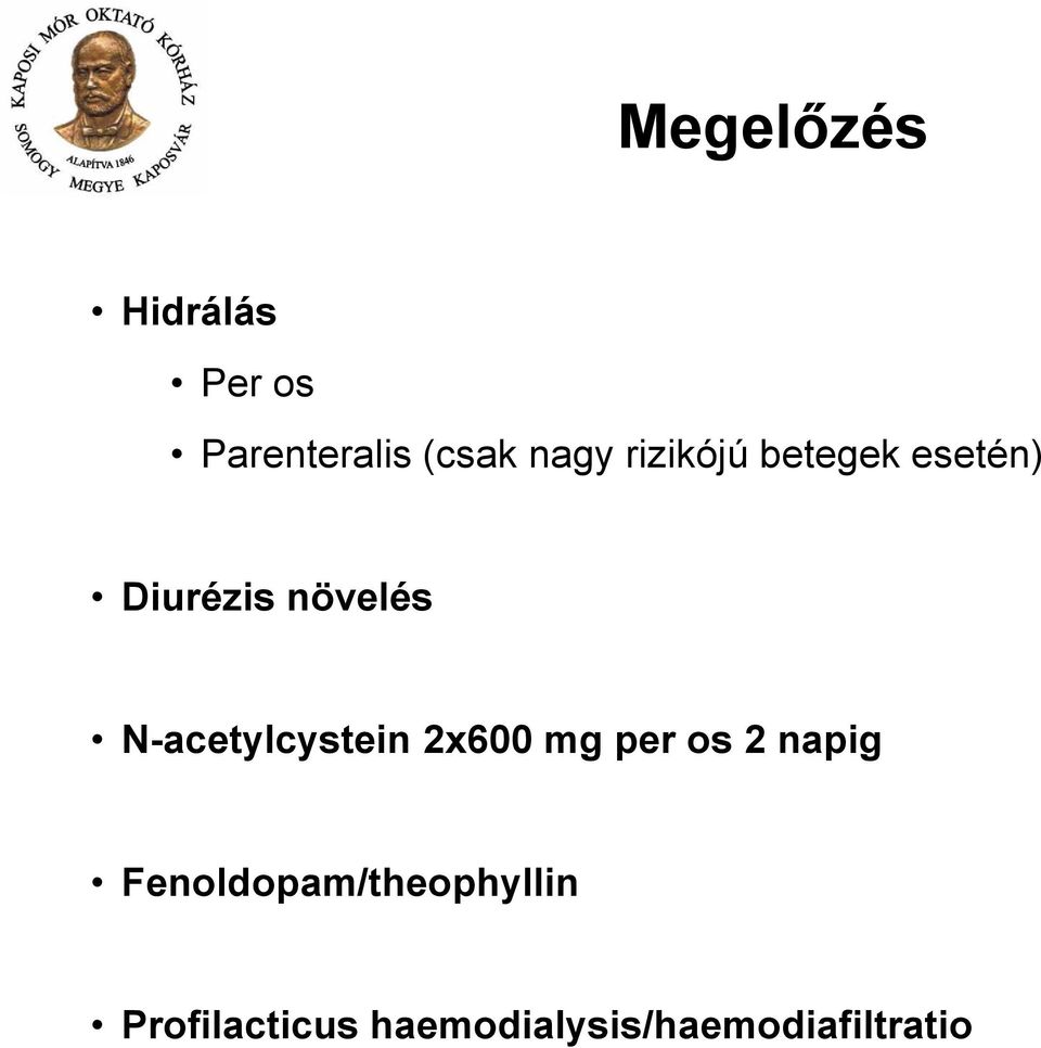 N-acetylcystein 2x600 mg per os 2 napig