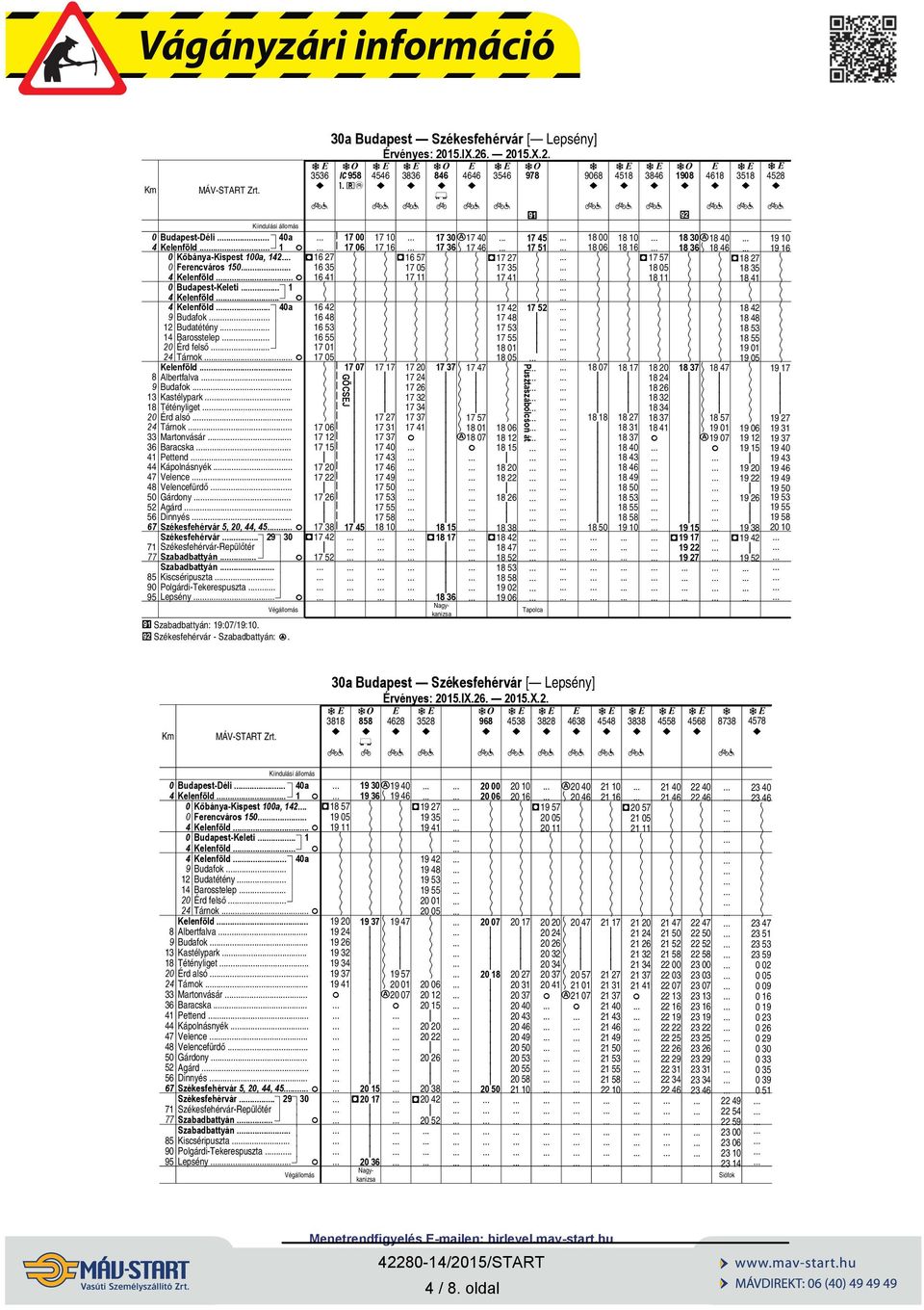 Szabadbyán Kscsérpusza.. Polgárd-Teerespusza Lepsény Szabadbyán: 1:7/1:1. Széesfehérvár - Szabadbyán:.