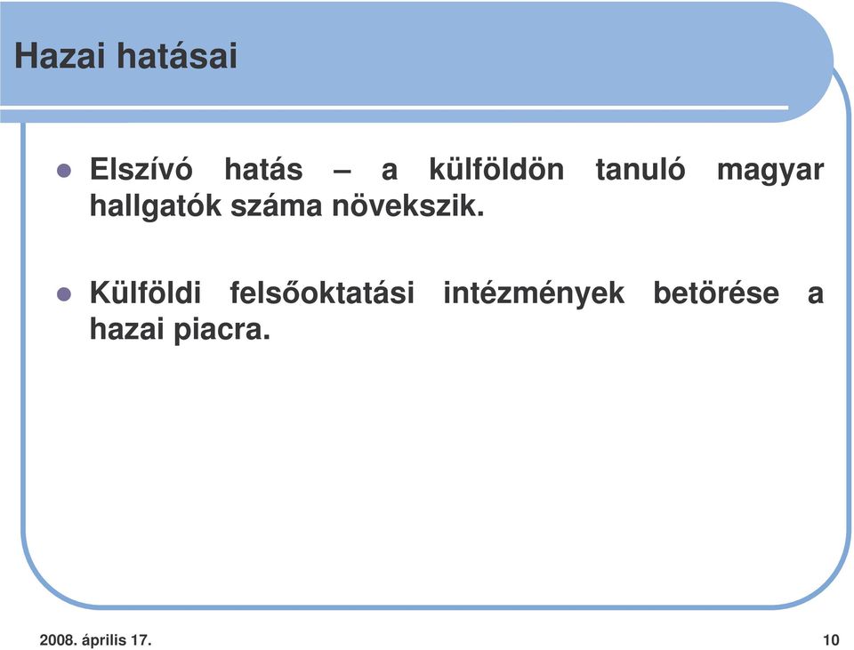 Külföldi felsoktatási intézmények