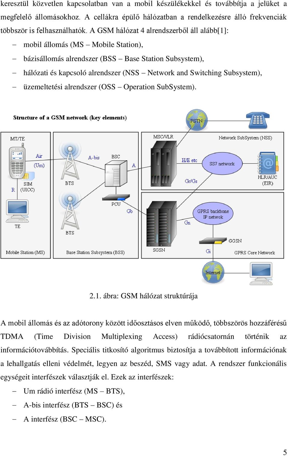 Subsystem), üzemeltetési alrendszer (OSS Operation SubSystem). 2.1.