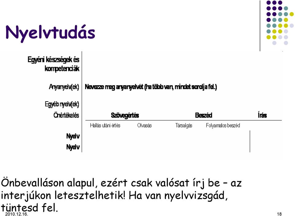 interjúkon letesztelhetik!