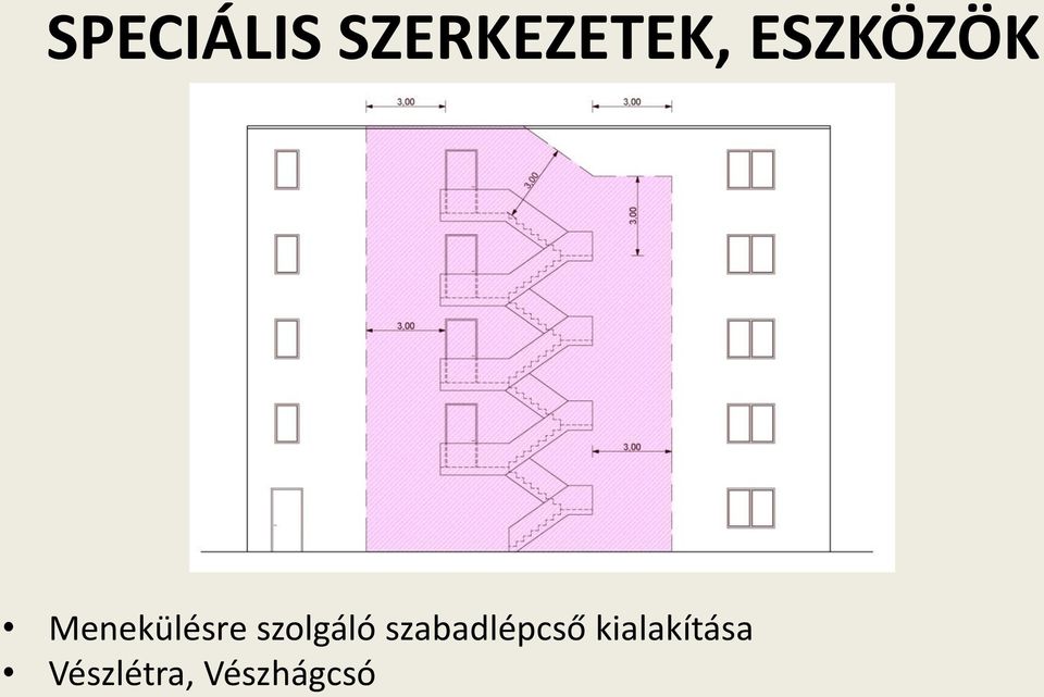szolgáló szabadlépcső