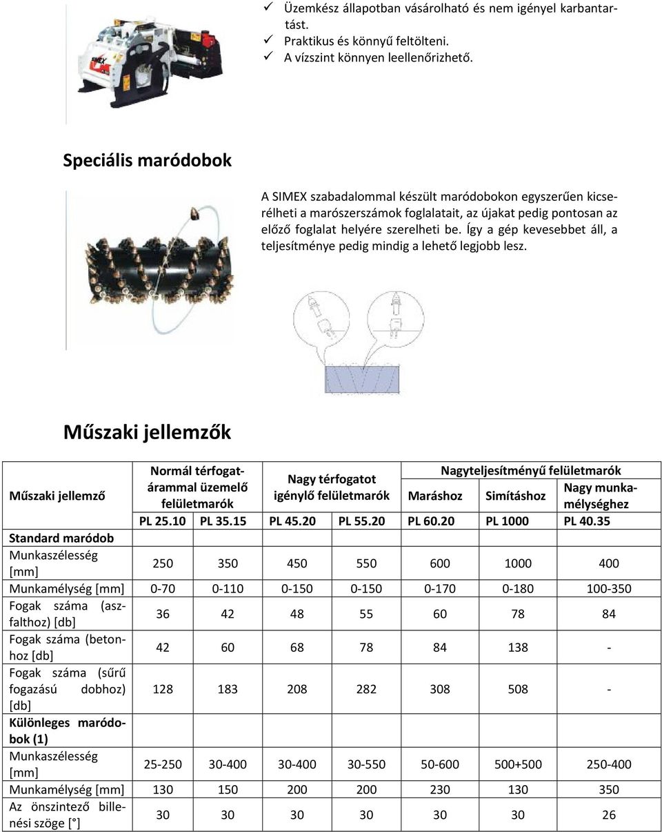 Így a gép kevesebbet áll, a teljesítménye pedig mindig a lehető legjobb lesz.