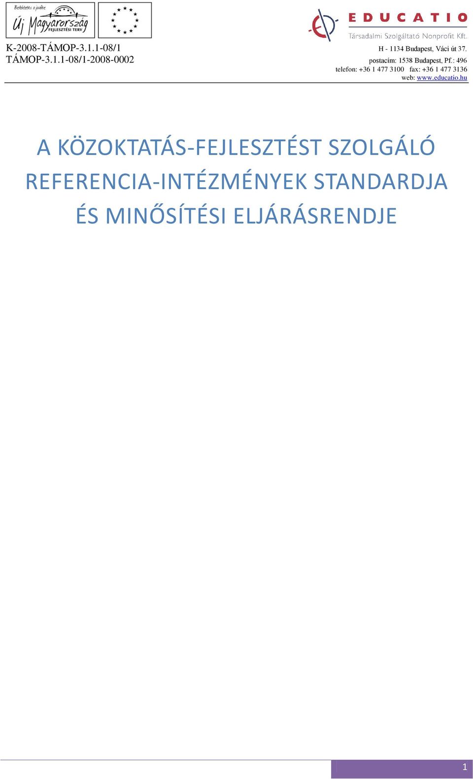 REFERENCIA-INTÉZMÉNYEK