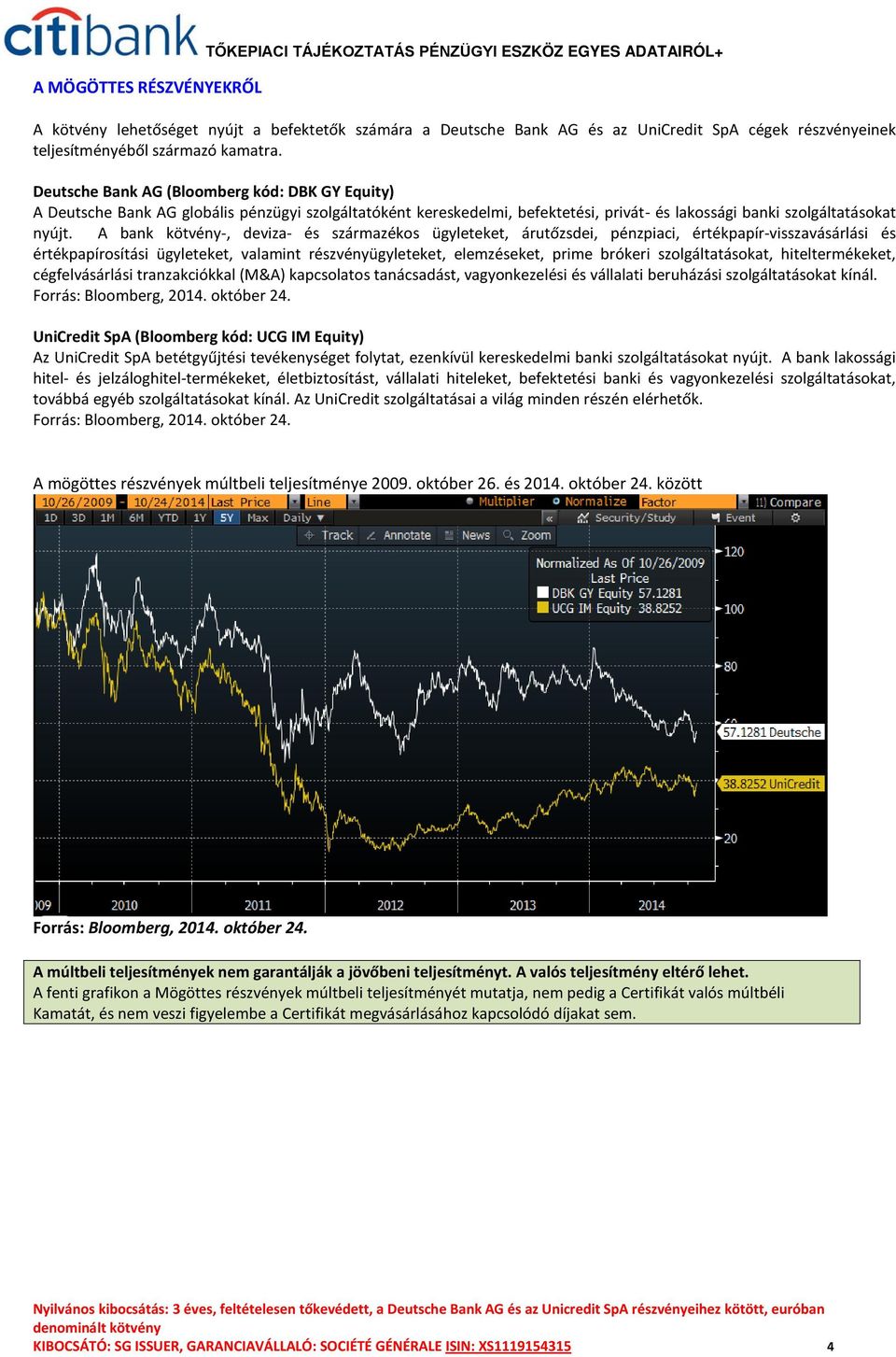 Deutsche Bank AG (Bloomberg kód: DBK GY Equity) A Deutsche Bank AG globális pénzügyi szolgáltatóként kereskedelmi, befektetési, privát- és lakossági banki szolgáltatásokat nyújt.